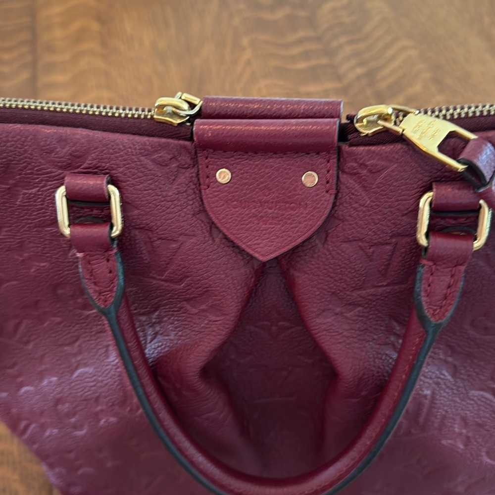 Cranberry red LV bag. Adding my LV logo strap as it matches perfectly. - Picture 2 of 6